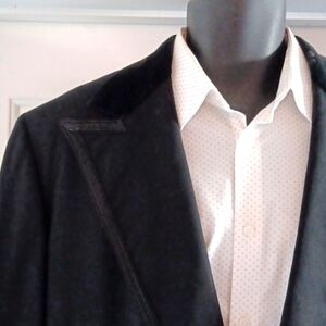 LORD WEST Vintage Black Tuxedo Blazer / Dinner Jacket, 46 XL
